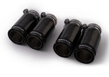 REMUS Endrohr-Set links/rechts je 2 Endrohre Ø 84 mm Carbon Race Black Chrome 004683CBR