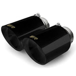 REMUS Endrohr-Set li/re je 1 Endrohr Ø 102 mm schräg, straight gut, blackchrome,, 002670SGBR