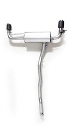 REMUS Klappenauspuffanlage für MINI Clubman F54 und Countryman F60 JCW mit Endschalldämpfer und Doppelendrohren in Carbon